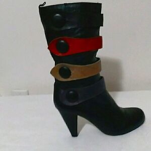 Two Lips multi-color boots Size 8.5